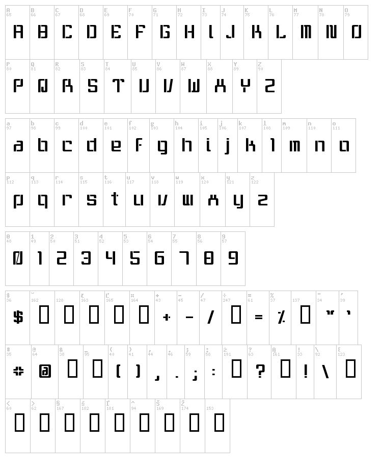 It wasn't me font map